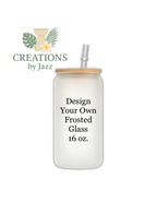Custom 16oz Frosted Glass Cup