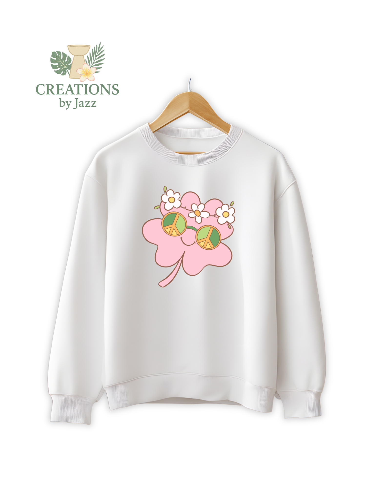 Girls Retro Four-Leaf Clover (DTF)