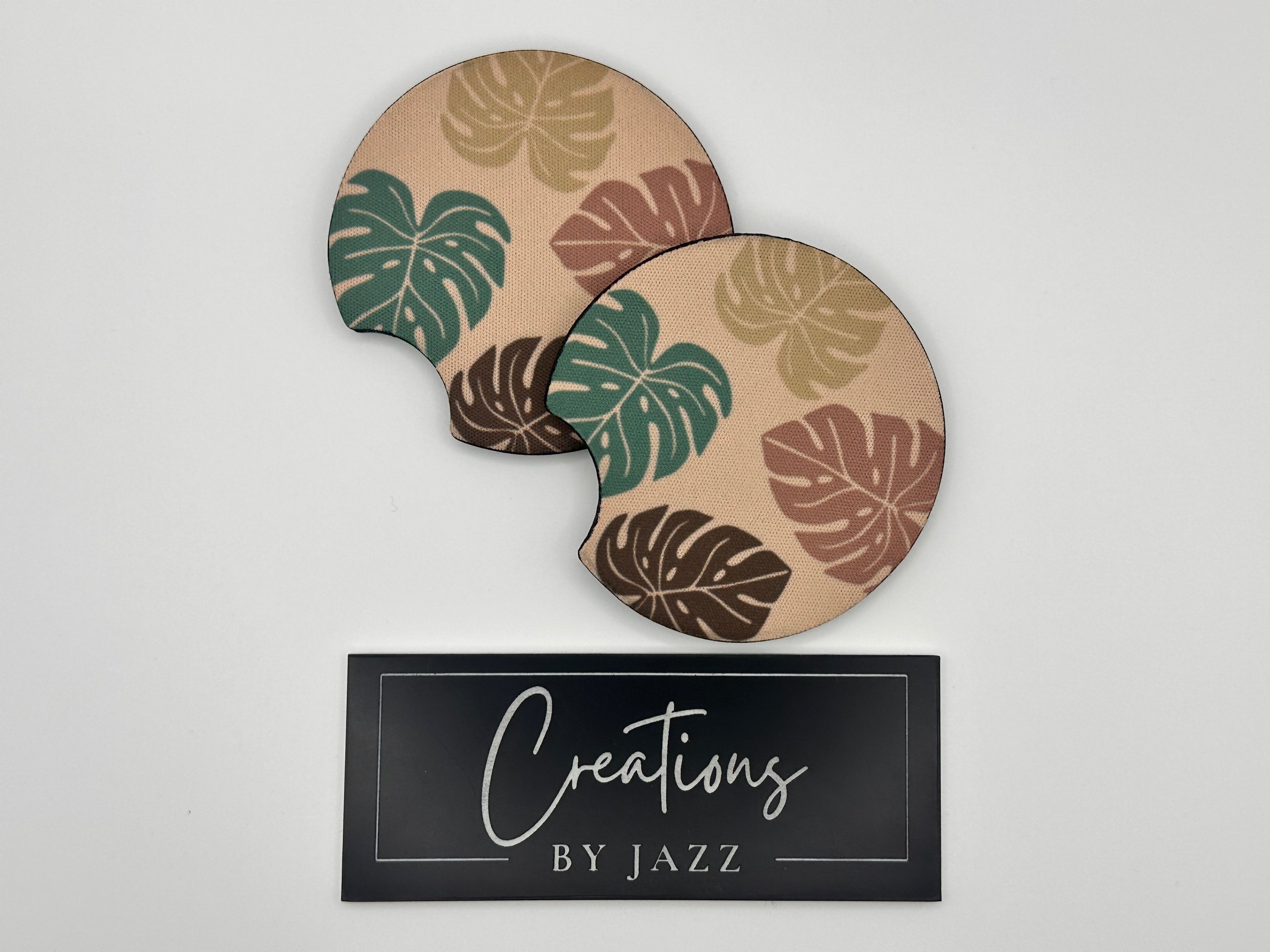 Monstera Car Coaster